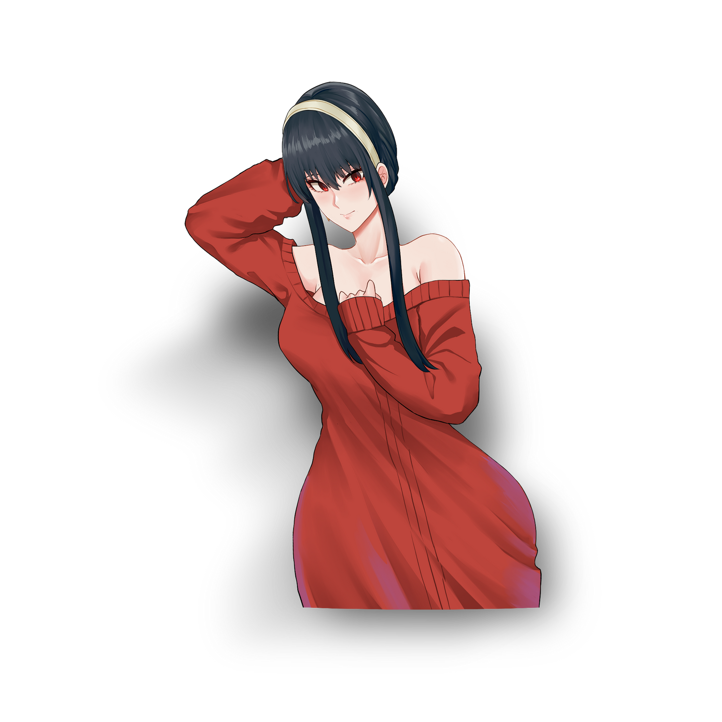 Yor Forger Double-sided Reverse Sticker – AestheTHICC